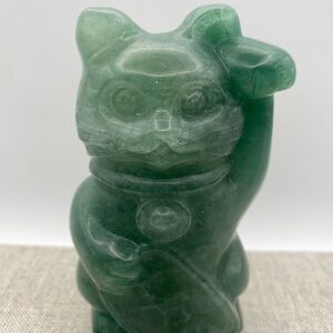 Green Aventurine Money Kitty